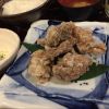 鶏の唐揚げWソース定食