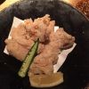 特製ぽんずで鶏もも肉の唐揚げ