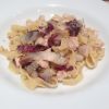 白身魚とラディッキョ 自家製パスタ
